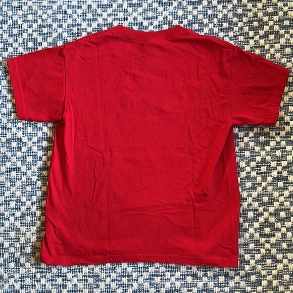 Gildan Youth Small Disney Mickey Let the Magic Begin Red & White T-Shirt - Picture 5 of 6